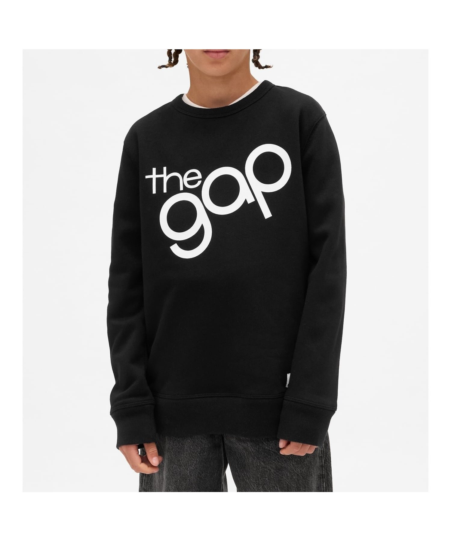 【ギャップ/GAP / KIDS】のGAPロゴ スウェットシャツ (キッズ) インテリア・キッズ・メンズ・レディースファッション・服の通販 founy(ファニー) 　ファッション　Fashion　キッズファッション　Fashion for Kids　デニム　Denim, Jeans Material　BLACK_22|ID: prp329100004755334 ipo3291000000034636224