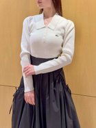 【スナイデル/SNIDEL】のLACOSTE/ポロリブニット WHT[001]|ID:prp329100004755791