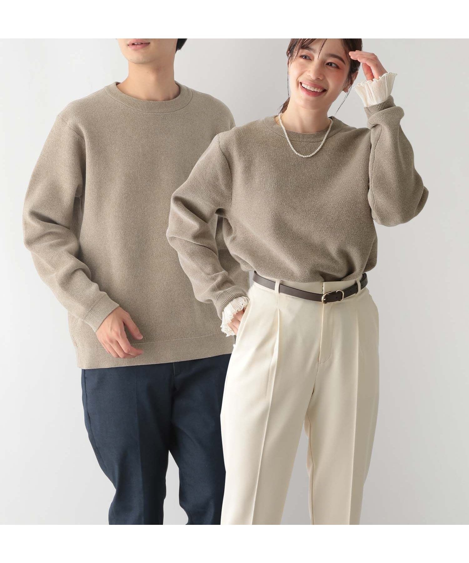 【グローバルワーク/GLOBAL WORK】のモールニットクルー/116372 インテリア・キッズ・メンズ・レディースファッション・服の通販 founy(ファニー)  ファッション Fashion レディースファッション Fashion for Women トップス・カットソー Cut & Sew Tops ニット Knit Tops & Sweaters おすすめ Recommended / Our Picks なめらか Smooth, Silky Texture インナー Innerwear カーゴパンツ Cargo Pants, Utility Pants シンプル Simple, Minimal ジャケット Jacket, Outerwear デニム Denim, Jeans Material フラット Flat, Flat Shoes グレージュ50|ID: prp329100004755793 ipo3291000000034399841