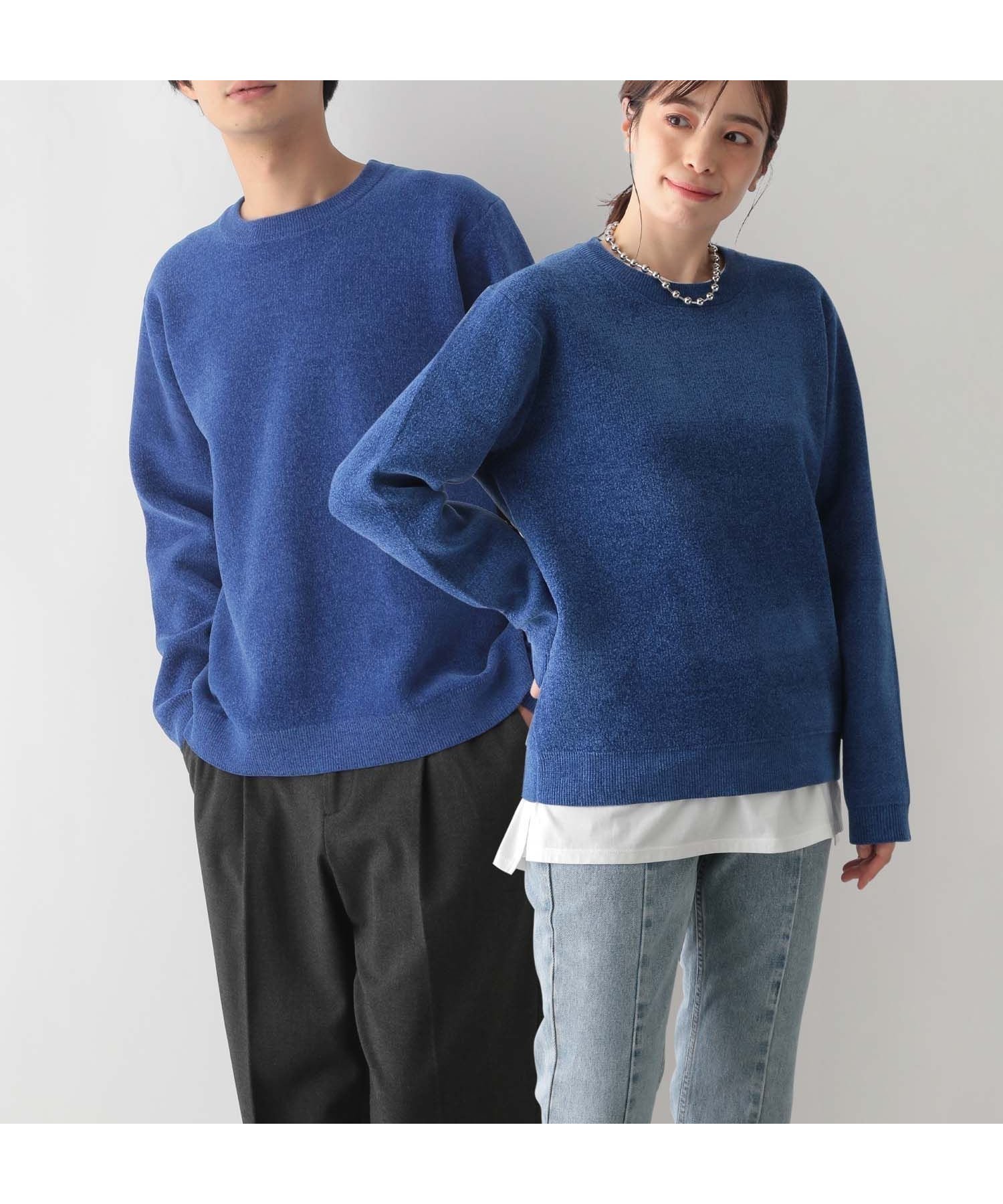 【グローバルワーク/GLOBAL WORK】のモールニットクルー/116372 インテリア・キッズ・メンズ・レディースファッション・服の通販 founy(ファニー)  ファッション Fashion レディースファッション Fashion for Women トップス・カットソー Cut & Sew Tops ニット Knit Tops & Sweaters おすすめ Recommended / Our Picks なめらか Smooth, Silky Texture インナー Innerwear カーゴパンツ Cargo Pants, Utility Pants シンプル Simple, Minimal ジャケット Jacket, Outerwear デニム Denim, Jeans Material フラット Flat, Flat Shoes ロイヤルブルー85|ID: prp329100004755793 ipo3291000000034399843