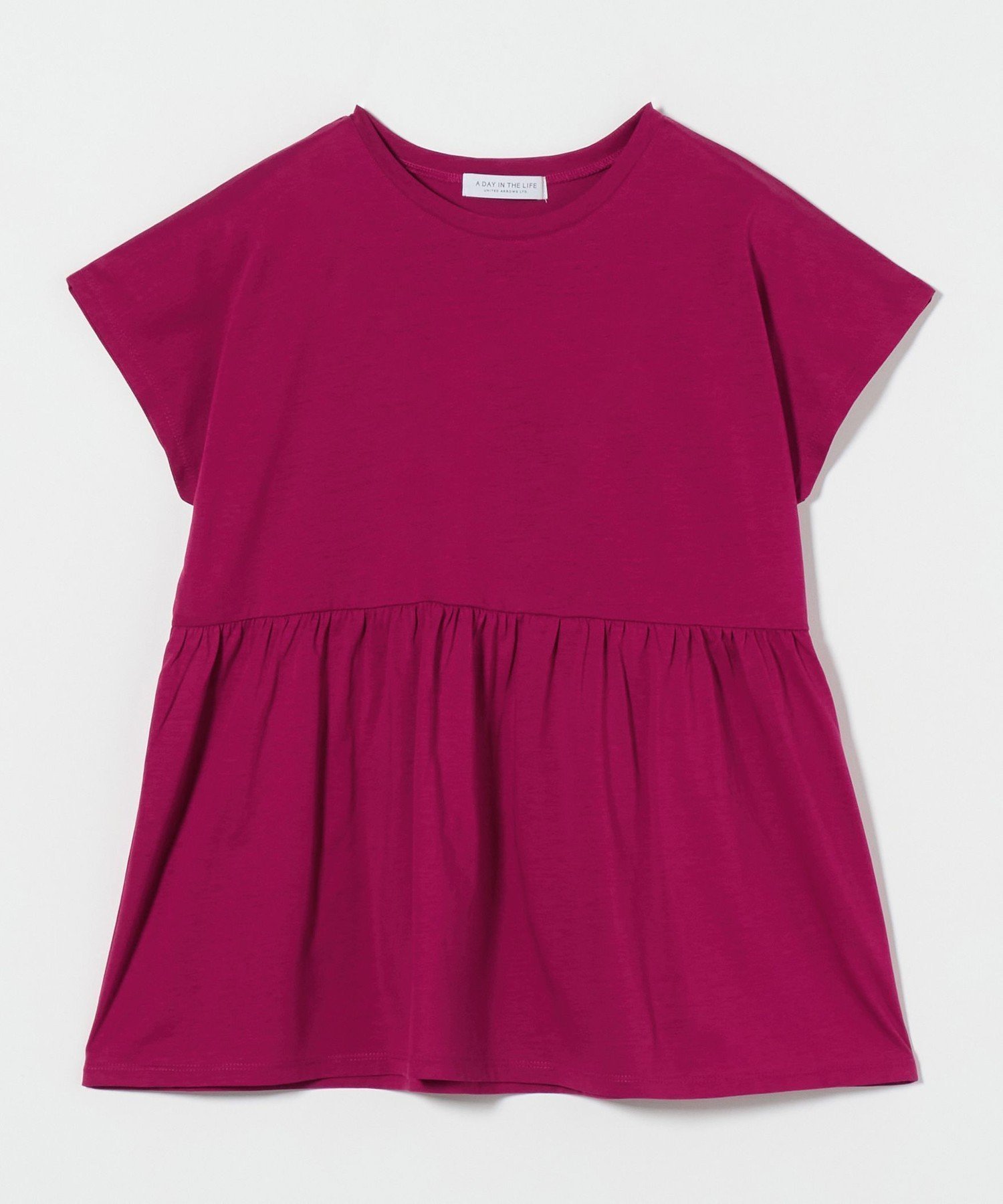 【ユナイテッドアローズ/UNITED ARROWS】のシルケット ペプラム カットソー A DAY IN THE LIFE 人気、トレンドファッション・服の通販 founy(ファニー) 　ファッション　Fashion　レディースファッション　Fashion for Women　トップス・カットソー　Cut & Sew Tops　カットソー・ベーシックTシャツ　Cut-and-Sewn Tops / Stretch Tees & Basics　カットソー　Cut and Sewn Top　コンビ　Combo, Combination Style　サンダル　Sandals, Summer Shoes　シルケット　Silket, Silky Cotton　ストライプ　Stripe, Striped Pattern　スニーカー　Sneakers, Trainers　スリーブ　Sleeve, Long Sleeve / Short Sleeve　デニム　Denim, Jeans Material　フレンチ　French, French Style　ペプラム　Peplum, Flared Hem　ボーダー　Border, Stripe　リラックス　Relax, Relaxed Fit　ワイド　Wide, Wide Fit　アウトレット　Outlet / Clearance　おすすめ　Recommended / Our Picks　夏　Summer　 other-1|ID: prp329100004755810 ipo3291000000034400134