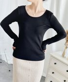 【アイモハ/aimoha】のaimoha/Uネック裏ボアインナートップス 人気、トレンドファッション・服の通販 founy(ファニー) ファッション Fashion レディースファッション Fashion for Women トップス・カットソー Cut & Sew Tops おすすめ Recommended / Our Picks インナー Innerwear フィット Fit, Slim Fit thumbnail ブラック|ID: prp329100004755825 ipo3291000000034498110