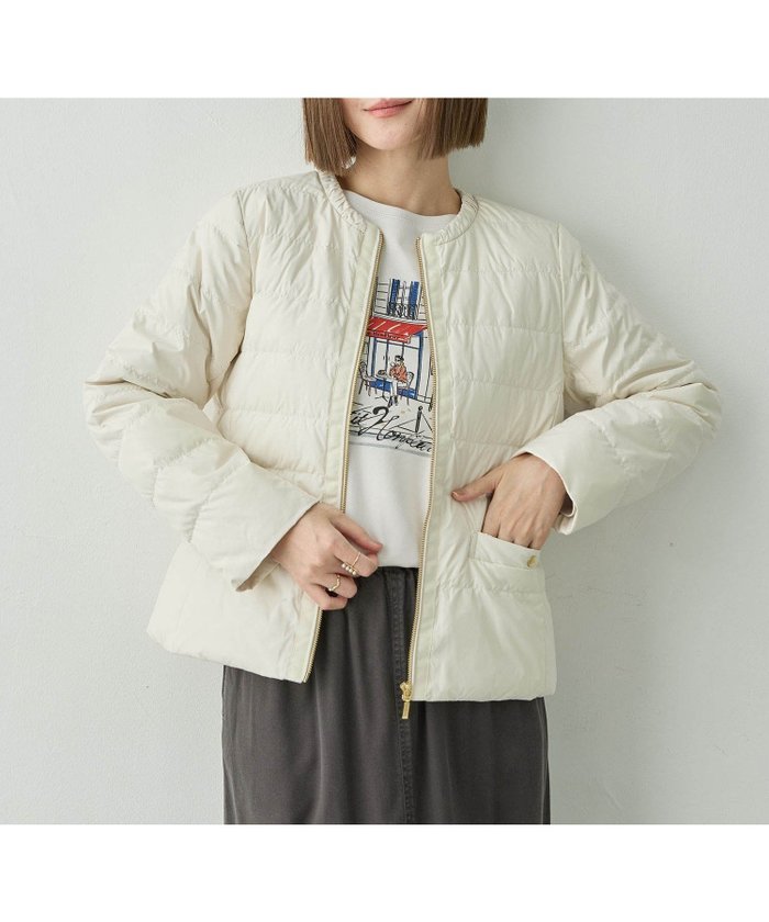 【プチ オンフルール/Petit Honfleur】のショートダウンコート インテリア・キッズ・メンズ・レディースファッション・服の通販 founy(ファニー) https://founy.com/ ファッション Fashion レディースファッション Fashion for Women アウター Coat / Outerwear Collection コート・ロングコート・ピーコート Long Coats, Peacoats & More ダウンジャケット・軽量ダウン Warm & Lightweight Down Jackets タフタ Taffeta, Structured Fabric ポケット Pocket, Pocket Detail エレガント 上品 Elegant 人気 Popular, Best Seller 冬 Winter / This Winter 定番 Standard, Basic Item |ID: prp329100004755862 ipo3291000000034497257