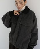 【ヘラム/hellam】のモッサ切り替えリブショートブルゾン 人気、トレンドファッション・服の通販 founy(ファニー) ファッション Fashion レディースファッション Fashion for Women アウター Coat / Outerwear Collection ブルゾンジャケット・スポーティアウター Blouson Jackets ショート Short, Short Length ブルゾン Blouson, Bomber Jacket thumbnail チャコール|ID: prp329100004755918 ipo3291000000034498155