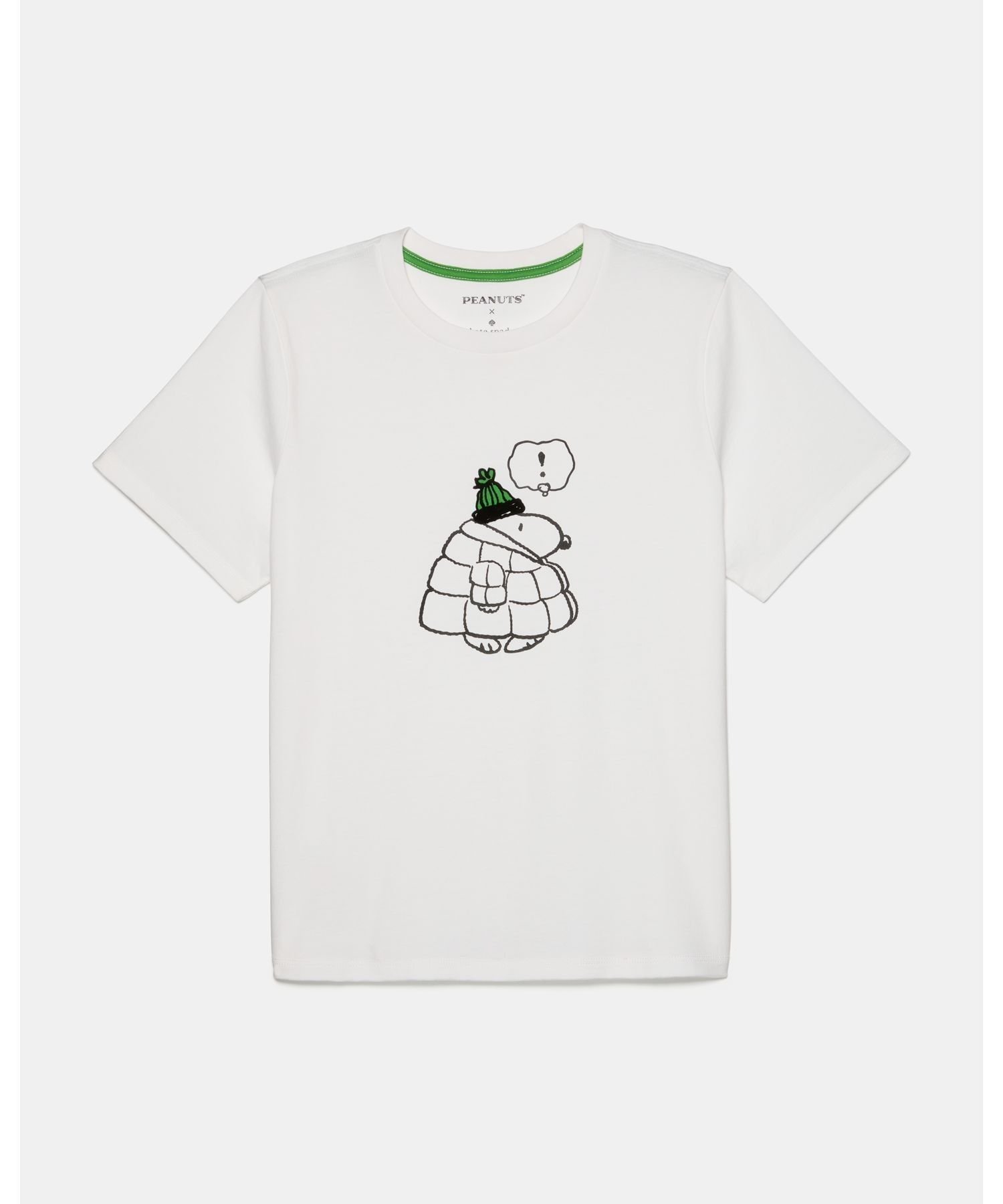 【ケイト スペード ニューヨーク/kate spade NEW YORK】の【公式】スヌーピー Tシャツ インテリア・キッズ・メンズ・レディースファッション・服の通販 founy(ファニー) 　ファッション　Fashion　レディースファッション　Fashion for Women　トップス・カットソー　Cut & Sew Tops　シャツ・ブラウス・オフィスカジュアル　Elegant Blouses & Button-Ups　ロングTシャツ・Tシャツ　Longline T-Shirts & Tees　シンプル　Simple, Minimal　フロント　Front, Front Design　プリント　Print, Printed Pattern　冬　Winter / This Winter　WHITE|ID: prp329100004755940 ipo3291000000034646390