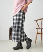 【アー ヴェー ヴェー/a.v.v】の【洗える】ブロックチェックナロースカート ブラック|ID: prp329100004755962 ipo3291000000034402003