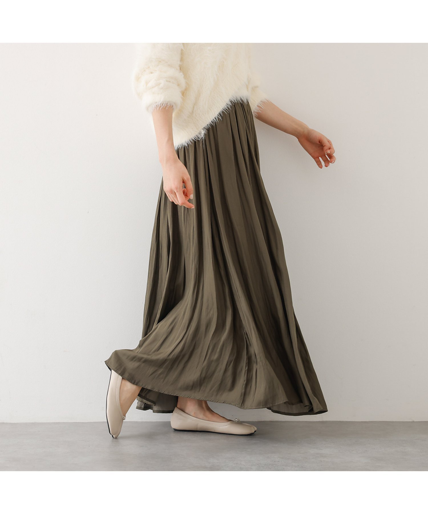 【アバハウスマヴィ/abahouse mavie】のヴィンテージサテンギャザースカート 人気、トレンドファッション・服の通販 founy(ファニー) 　ファッション　Fashion　レディースファッション　Fashion for Women　スカート　Skirts　おすすめ　Recommended / Our Picks　ギャザー　Gathered, Ruffled　サテン　Satin, Glossy Fabric　スウェット / スエット　Sweatshirt, Sweatwear　 other-1|ID: prp329100004755965 ipo3291000000034882126