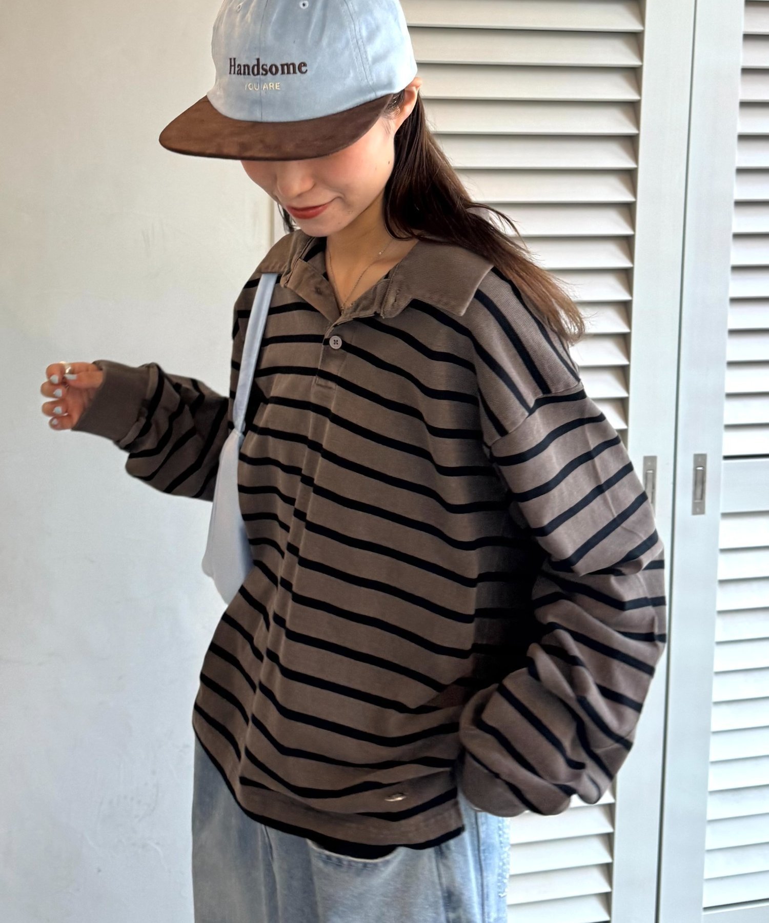 【チャオパニックティピー/CIAOPANIC TYPY】の【WEB限定】ボーダー襟付きトップス 人気、トレンドファッション・服の通販 founy(ファニー) 　ファッション　Fashion　レディースファッション　Fashion for Women　トップス・カットソー　Cut & Sew Tops　アクセサリー　Fashion Accessories　コンパクト　Compact, Small Size　今季　This Season, Current Season　デニム　Denim, Jeans Material　トレンド　Trend, Trending Now　バランス　Balance, Style Balance　フェミニン　Feminine, Girly　ボーダー　Border, Stripe　リラックス　Relax, Relaxed Fit　ルーズ　Loose, Oversized　ワイド　Wide, Wide Fit　おすすめ　Recommended / Our Picks　 other-1|ID: prp329100004756020 ipo3291000000034402539