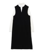 【ビームス ウイメン/BEAMS】のタートルネック ニット * スキッパー ワンピース セット(S~M) BLACK*OFF_WHITE|ID: prp329100004756040 ipo3291000000034499857