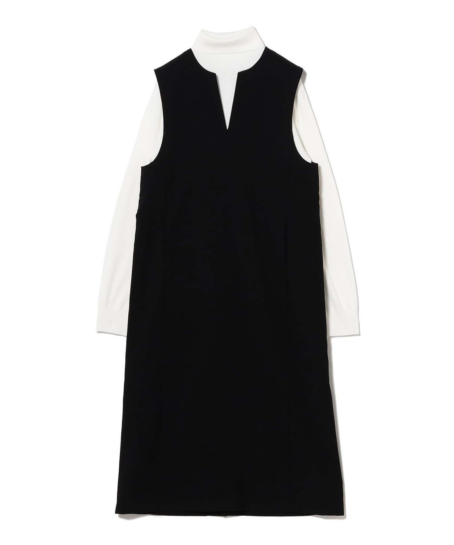 【ビームス ウイメン/BEAMS】のタートルネック ニット * スキッパー ワンピース セット(S~M) インテリア・キッズ・メンズ・レディースファッション・服の通販 founy(ファニー) ファッション Fashion レディースファッション Fashion for Women ワンピース Dresses インナー Innerwear シンプル Simple, Minimal スキッパー Skipper, Open Collar ストレート Straight, Straight Cut タートルネック Turtleneck, High Neck フィット Fit, Slim Fit 再入荷 Restock / Back in Stock おすすめ Recommended / Our Picks BLACK*OFF_WHITE|ID: prp329100004756040 ipo3291000000034499857