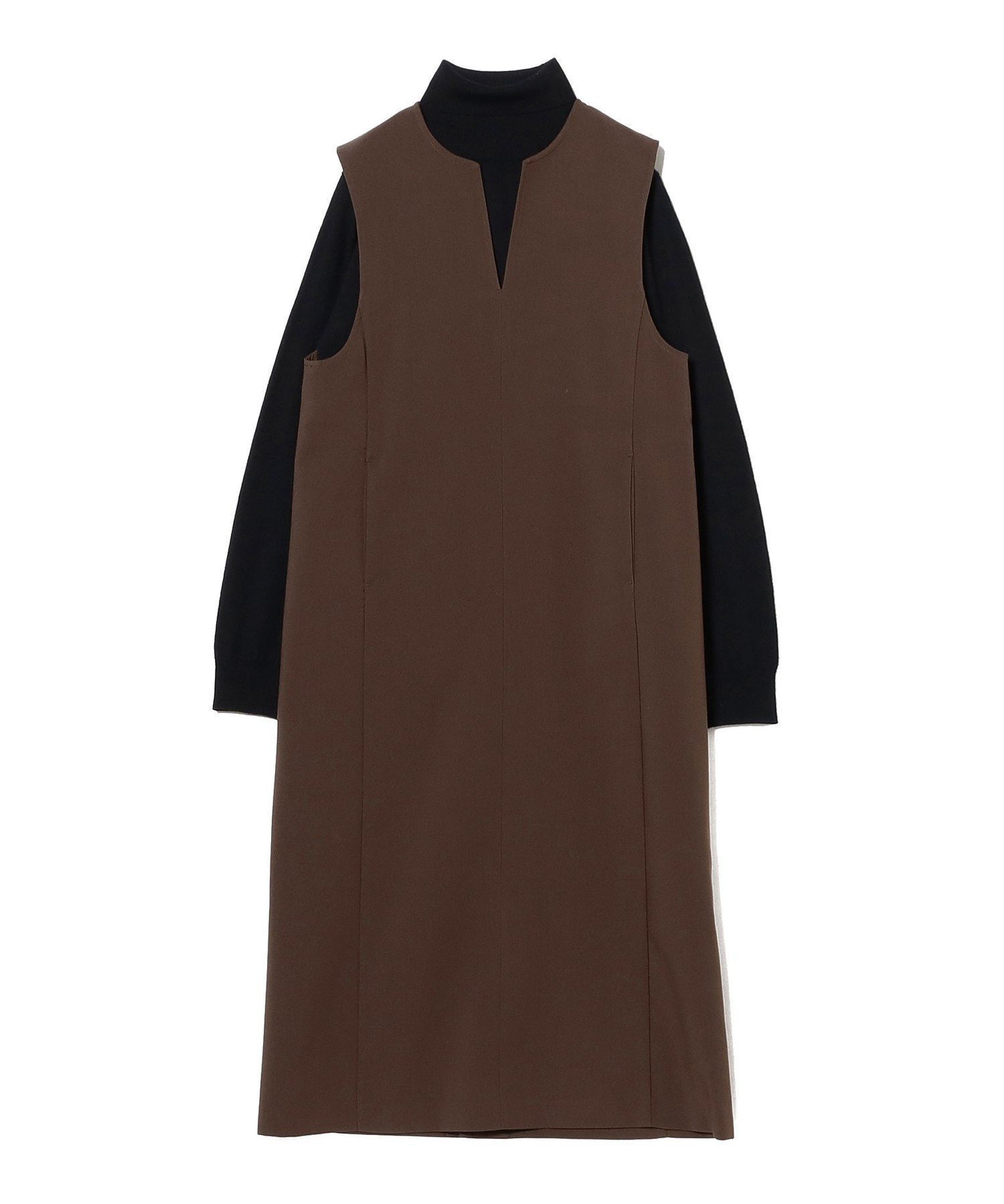 【ビームス ウイメン/BEAMS】のタートルネック ニット * スキッパー ワンピース セット(S~M) インテリア・キッズ・メンズ・レディースファッション・服の通販 founy(ファニー) ファッション Fashion レディースファッション Fashion for Women ワンピース Dresses インナー Innerwear シンプル Simple, Minimal スキッパー Skipper, Open Collar ストレート Straight, Straight Cut タートルネック Turtleneck, High Neck フィット Fit, Slim Fit 再入荷 Restock / Back in Stock おすすめ Recommended / Our Picks BROWN*BLACK|ID: prp329100004756040 ipo3291000000034499858