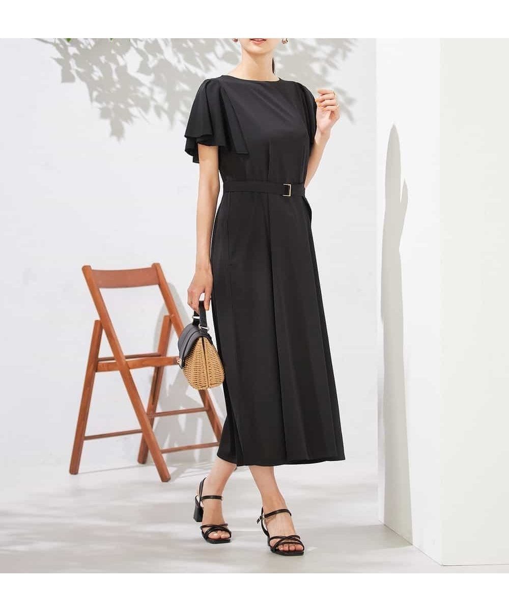 【アー ヴェー ヴェー/a.v.v】の【UVカット/吸水速乾/イージーケア】フレアスリーブワンピース インテリア・キッズ・メンズ・レディースファッション・服の通販 founy(ファニー)  ファッション Fashion レディースファッション Fashion for Women ワンピース Dresses 吸水 Absorbent, Quick-Dry 人気 Popular, Best Seller フィット Fit, Slim Fit フレア Flare, Flared 再入荷 Restock / Back in Stock おすすめ Recommended / Our Picks 夏 Summer 旅行 Travel ブラック|ID: prp329100004756043 ipo3291000000034402894