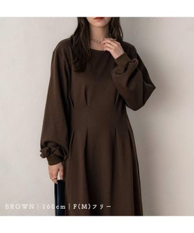 【ノアル/NOAHL】のウエストタックワンピース 人気、トレンドファッション・服の通販 founy(ファニー) ファッション Fashion レディースファッション Fashion for Women ワンピース Dresses バランス Balance, Style Balance ポケット Pocket, Pocket Detail |ID:prp329100004756086