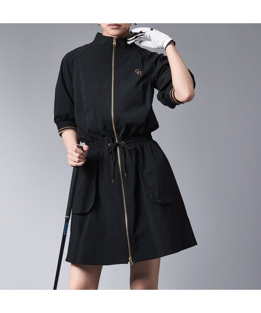 【シックスタイル/CHIC STYLE】のフロントジップハイネックワンピース(アンダーパンツ付) シックスタイルゴルフ インテリア・キッズ・メンズ・レディースファッション・服の通販 founy(ファニー) ファッション Fashion レディースファッション Fashion for Women パンツ Pants & Trousers おすすめ Recommended / Our Picks アンダー Underwear Essentials ゴルフ Golf スタンド Stand Collar, Upright Stand ドローコード Drawcord, Drawstring Cord フロント Front, Front Design ポケット Pocket, Pocket Detail 黒|ID: prp329100004756099 ipo3291000000034403570