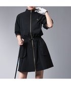 【シックスタイル/CHIC STYLE】のフロントジップハイネックワンピース(アンダーパンツ付) シックスタイルゴルフ 黒|ID: prp329100004756099 ipo3291000000034551746