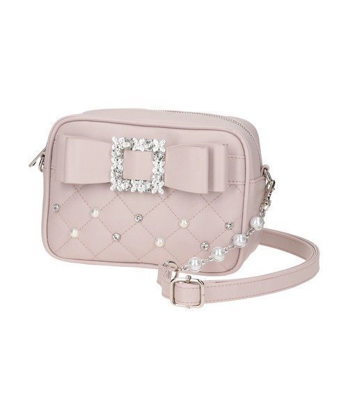 【ノエミ/NOEMIE】のお嬢さんビジューリボンショルダーバッグ 人気、トレンドファッション・服の通販 founy(ファニー) 　ファッション　Fashion　レディースファッション　Fashion for Women　バッグ　Bags　パール　Pearl, Pearl Accent　フェミニン　Feminine, Girly　ロマンティック　Romantic, Feminine Style　 other-1|ID: prp329100004756120 ipo3291000000034691236