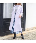 【ミッシュマッシュ/MISCH MASCH】の冬のコーデを品よく綺麗に パールボタンチェスターコート ライトブルー|ID: prp329100004756133 ipo3291000000034507704