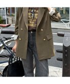【フレディ&グロスター/FREDY&GLOSTER】のダブルブレストジャケット 人気、トレンドファッション・服の通販 founy(ファニー) ファッション Fashion レディースファッション Fashion for Women アウター Coat / Outerwear Collection レディースジャケット・軽アウター Jackets 2025年 2025 2025-2026秋冬・A/W Autumn/Winter 2025–26 AW25–26 シンプル Simple, Minimal デニム Denim, Jeans Material トレンド Trend, Trending Now 今季 This Season, Current Season 定番 Standard, Basic Item thumbnail ブラウン|ID: prp329100004756136 ipo3291000000034509253