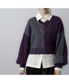 【ハレ/HARE】の2WAYマルチカラーニット 人気、トレンドファッション・服の通販 founy(ファニー) ファッション Fashion レディースファッション Fashion for Women トップス・カットソー Cut & Sew Tops ニット Knit Tops & Sweaters おすすめ Recommended / Our Picks ウェーブ Wavy Pattern カーゴパンツ Cargo Pants, Utility Pants クール Cool, Chic シアー Sheer, See-Through ショート Short, Short Length ストレート Straight, Straight Cut マーメイド Mermaid, Fishtail Silhouette ワイド Wide, Wide Fit 冬 Winter / This Winter thumbnail パープル98|ID: prp329100004756182 ipo3291000000034720241