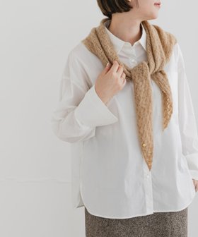 【アーバンリサーチ ロッソ/URBAN RESEARCH ROSSO】のF by ROSSO イージーケアオーバーシャツ 人気、トレンドファッション・服の通販 founy(ファニー) ファッション Fashion レディースファッション Fashion for Women トップス・カットソー Cut & Sew Tops シャツ・ブラウス・オフィスカジュアル Elegant Blouses & Button-Ups 2025年 2025 2025-2026秋冬・A/W Autumn/Winter 2025–26 AW25–26 冬 Winter / This Winter カフス Cuff Design ストレッチ Stretch, Stretchy Fabric リラックス Relax, Relaxed Fit エレガント 上品 Elegant A/W・秋冬 Autumn/Winter |ID:prp329100004756224