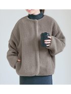 【コカ/COCA】のボアブルゾン 人気、トレンドファッション・服の通販 founy(ファニー) ファッション Fashion レディースファッション Fashion for Women アウター Coat / Outerwear Collection ブルゾンジャケット・スポーティアウター Blouson Jackets ブルゾン Blouson, Bomber Jacket thumbnail Gray|ID: prp329100004756253 ipo3291000000034405573