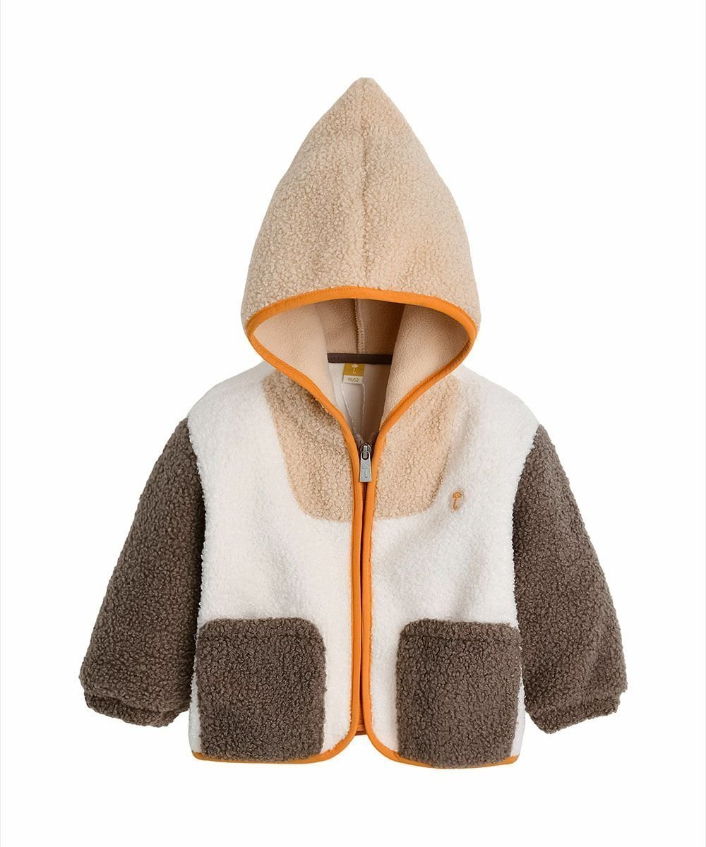 【モイモルン/moimoln / KIDS】のクリップラウンドポケットフリースジャンパー インテリア・キッズ・メンズ・レディースファッション・服の通販 founy(ファニー) ファッション Fashion キッズファッション Fashion for Kids シンプル Simple, Minimal ポケット Pocket, Pocket Detail 人気 Popular, Best Seller 冬 Winter / This Winter ブラウン|ID: prp329100004756277 ipo3291000000034603454