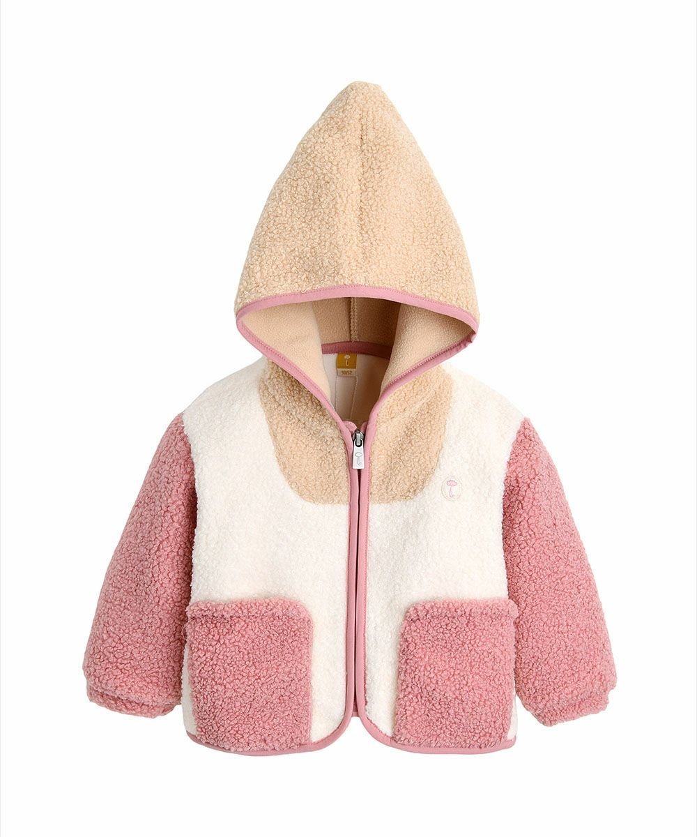 【モイモルン/moimoln / KIDS】のクリップラウンドポケットフリースジャンパー インテリア・キッズ・メンズ・レディースファッション・服の通販 founy(ファニー) ファッション Fashion キッズファッション Fashion for Kids シンプル Simple, Minimal ポケット Pocket, Pocket Detail 人気 Popular, Best Seller 冬 Winter / This Winter ピンク|ID: prp329100004756277 ipo3291000000034603456