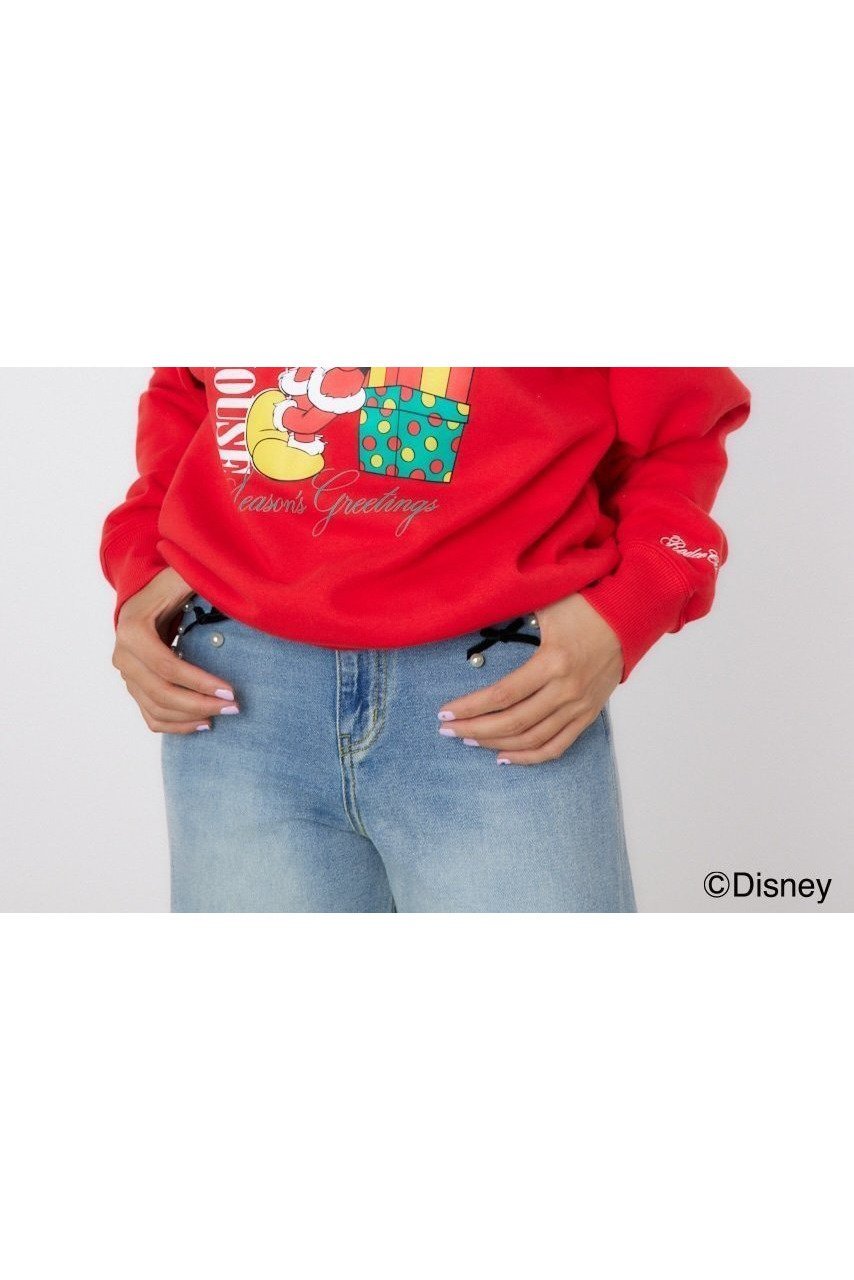 【ロデオクラウンズワイドボウル/RODEO CROWNS WIDE BOWL】の【UNISEX】(MICKEY)Xmasスウェットトップス インテリア・キッズ・メンズ・レディースファッション・服の通販 founy(ファニー) 　ファッション　Fashion　レディースファッション　Fashion for Women　トップス・カットソー　Cut & Sew Tops　レディースパーカー・カジュアルフーディー　Casual Hoodies & Sweatshirts　スウェット・クルーネックトップス　Sweatshirts & Crewnecks / Relaxed Fit Sweat Tops　ユニセックス　Unisex, Genderless　クリスマス X'mas　Christmas / X'mas　スペシャル　Special, Limited Edition　プリント　Print, Printed Pattern　ホリデーシーズン　Holiday Season　ポケット　Pocket, Pocket Detail　RED|ID: prp329100004756282 ipo3291000000034405958