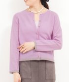 【ノーリーズ/NOLLEY'S】のカシミヤ100 配色クルーネックカーディガン 人気、トレンドファッション・服の通販 founy(ファニー) ファッション Fashion レディースファッション Fashion for Women トップス・カットソー Cut & Sew Tops カーディガン・羽織り Layered Style Cardigans チェック Check, Plaid, Tartan 人気 Popular, Best Seller 長袖 Long Sleeve, Full Sleeve ベーシック Basic, Essential メタル Metal, Metal Parts ラベンダー Lavender おすすめ Recommended / Our Picks エレガント 上品 Elegant 2025年 2025 2025-2026秋冬・A/W Autumn/Winter 2025–26 AW25–26 thumbnail ラベンダー|ID: prp329100004756296 ipo3291000000035040568