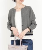 【ノーリーズ/NOLLEY'S】のカシミヤ100 配色クルーネックカーディガン 人気、トレンドファッション・服の通販 founy(ファニー) ファッション Fashion レディースファッション Fashion for Women トップス・カットソー Cut & Sew Tops カーディガン・羽織り Layered Style Cardigans チェック Check, Plaid, Tartan 人気 Popular, Best Seller 長袖 Long Sleeve, Full Sleeve ベーシック Basic, Essential メタル Metal, Metal Parts ラベンダー Lavender おすすめ Recommended / Our Picks エレガント 上品 Elegant 2025年 2025 2025-2026秋冬・A/W Autumn/Winter 2025–26 AW25–26 thumbnail グレー|ID: prp329100004756296 ipo3291000000035040570