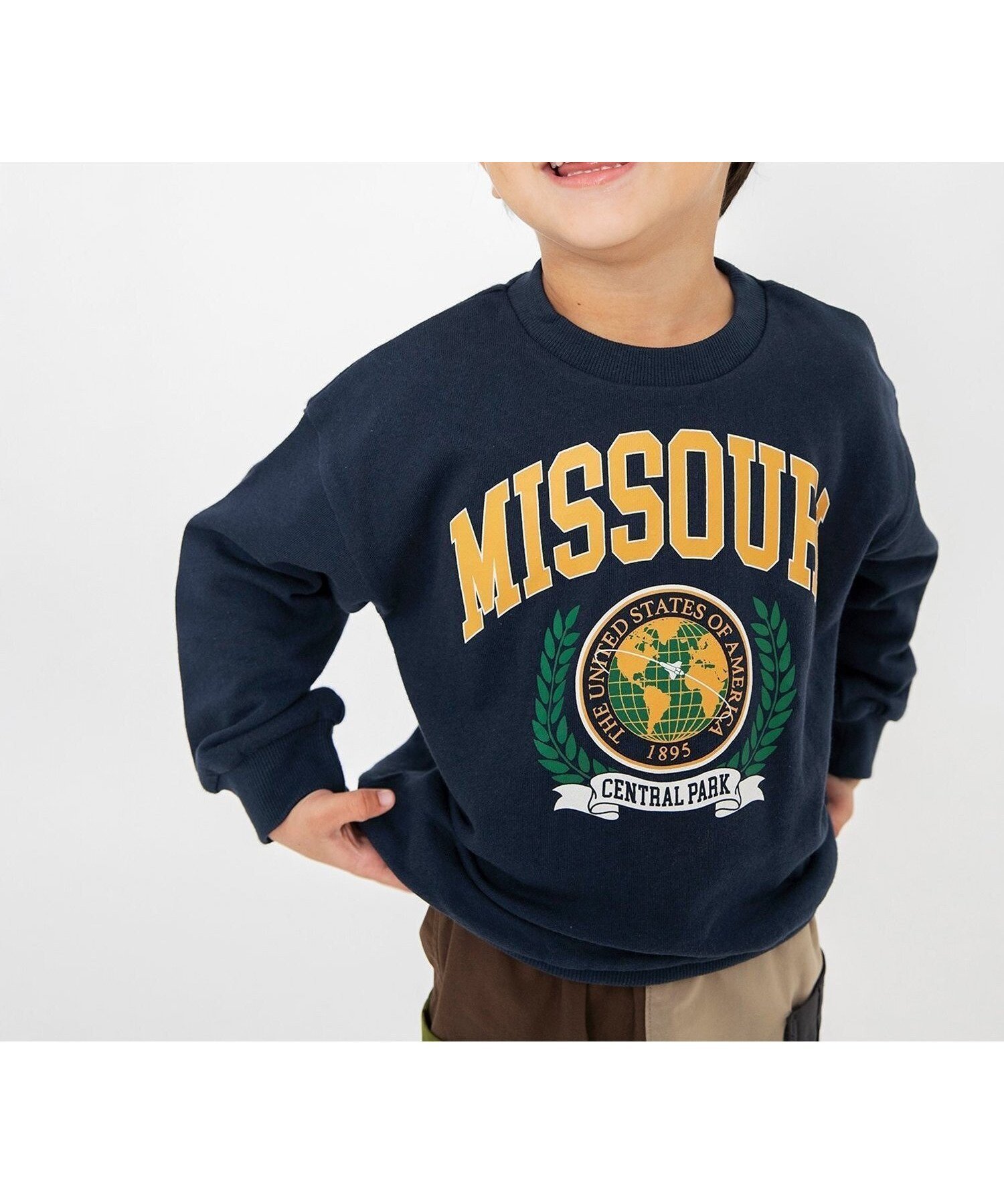 【エフオー オンラインストア/F.O.Online Store / KIDS】のカラバリグラフィックトレーナー インテリア・キッズ・メンズ・レディースファッション・服の通販 founy(ファニー) 　ファッション　Fashion　キッズファッション　Fashion for Kids　トレーナー　Sweatshirt, Trainer　人気　Popular, Best Seller　ネイビーブルー|ID: prp329100004756319 ipo3291000000034447829