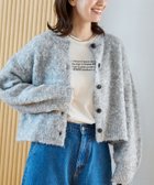 【コーエン/COEN】のブークレ 2way ミックスニットカーディガン【Youtube紹介アイテム】 LT.GRAY|ID: prp329100004756328 ipo3291000000034676386