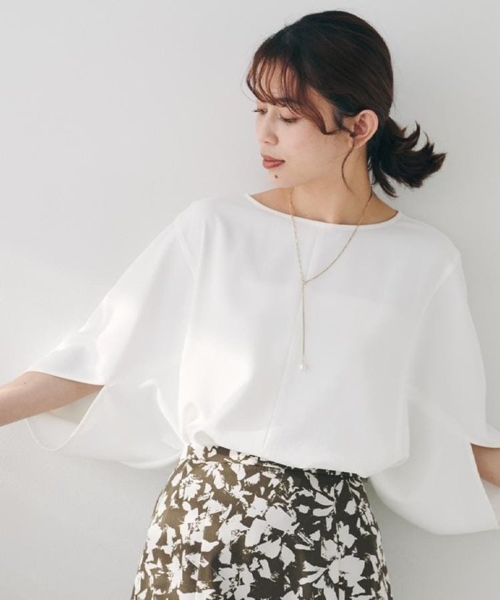 【アンタイトル/UNTITLED】の【セットアップ可/接触冷感/イージーケア/体型カバー】リラクミスト モモンガブラウス インテリア・キッズ・メンズ・レディースファッション・服の通販 founy(ファニー) https://founy.com/ ファッション Fashion レディースファッション Fashion for Women トップス・カットソー Cut & Sew Tops シャツ・ブラウス・オフィスカジュアル Elegant Blouses & Button-Ups ストレッチ Stretch, Stretchy Fabric スマート Smart, Elegant セットアップ Set-Up, Coordinated Outfit ボトム Bottoms, Lower Wear リラックス Relax, Relaxed Fit ワイド Wide, Wide Fit おすすめ Recommended / Our Picks |ID: prp329100004756445 ipo3291000000034541318