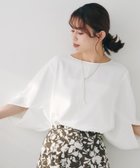 【アンタイトル/UNTITLED】の【セットアップ可/接触冷感/イージーケア/体型カバー】リラクミスト モモンガブラウス オフホワイト|ID: prp329100004756445 ipo3291000000034541319