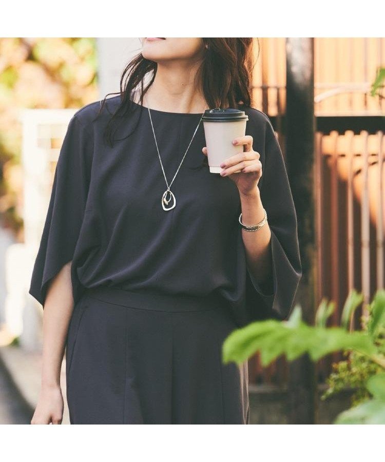 【アンタイトル/UNTITLED】の【セットアップ可/接触冷感/イージーケア/体型カバー】リラクミスト モモンガブラウス インテリア・キッズ・メンズ・レディースファッション・服の通販 founy(ファニー) ファッション Fashion レディースファッション Fashion for Women トップス・カットソー Cut & Sew Tops シャツ・ブラウス・オフィスカジュアル Elegant Blouses & Button-Ups ストレッチ Stretch, Stretchy Fabric スマート Smart, Elegant セットアップ Set-Up, Coordinated Outfit ボトム Bottoms, Lower Wear リラックス Relax, Relaxed Fit ワイド Wide, Wide Fit おすすめ Recommended / Our Picks チャコールグレー|ID: prp329100004756445 ipo3291000000034541321