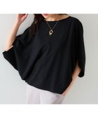 【アンタイトル/UNTITLED】の【セットアップ可/接触冷感/イージーケア/体型カバー】リラクミスト モモンガブラウス ブラック|ID: prp329100004756445 ipo3291000000034541322