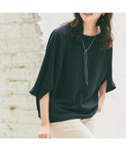 【アンタイトル/UNTITLED】の【セットアップ可/接触冷感/イージーケア/体型カバー】リラクミスト モモンガブラウス ネイビー|ID: prp329100004756445 ipo3291000000034541325