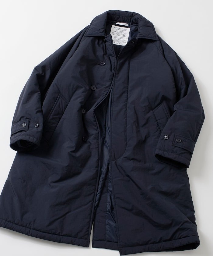 【フリークスストア/FREAK'S STORE】のPRIMALOFT BALMACAAN COAT / プリマロフト ステンカラー 中綿コート 25AW インテリア・キッズ・メンズ・レディースファッション・服の通販 founy(ファニー) 　ファッション　Fashion　メンズファッション　Fashion for Men　アウター　Men's Coats Outerwear　コンパクト　Compact, Small Size　ジャケット　Jacket, Outerwear　スマート　Smart, Elegant　スラックス　Slacks, Dress Pants　ダウン　Down, Puffer　デニム　Denim, Jeans Material　冬　Winter / This Winter　A/W・秋冬　Autumn/Winter　おすすめ　Recommended / Our Picks　エレガント 上品　Elegant　ビジネス 仕事 通勤　Business / Work / Commuting　2025年　2025　2025-2026秋冬・A/W　Autumn/Winter 2025–26 AW25–26　ネイビー|ID: prp329100004756452 ipo3291000000035045154