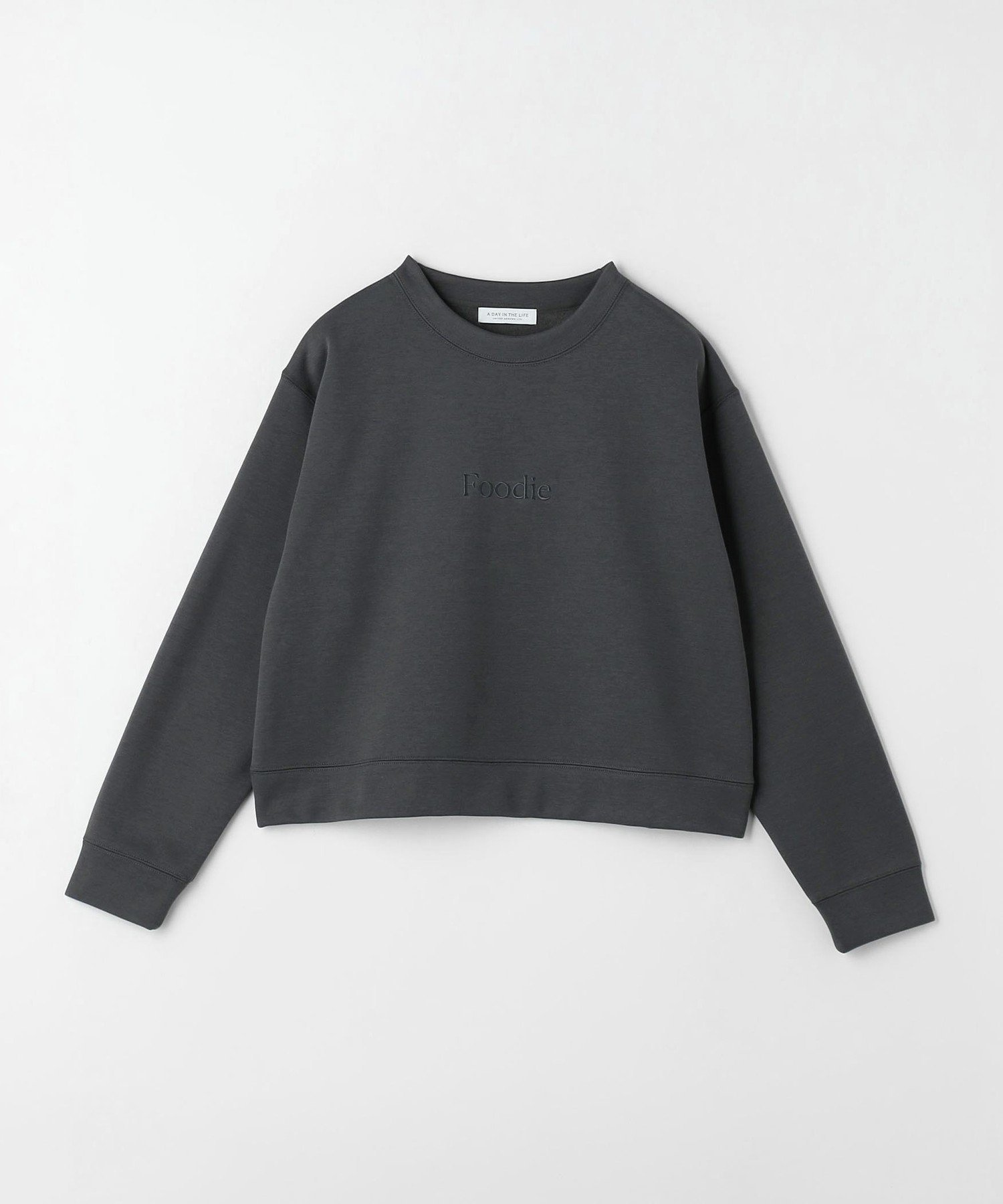 【ユナイテッドアローズ/UNITED ARROWS】のダンボール エンブロイダリー スウェット A DAY IN THE LIFE インテリア・キッズ・メンズ・レディースファッション・服の通販 founy(ファニー) 　ファッション　Fashion　レディースファッション　Fashion for Women　トップス・カットソー　Cut & Sew Tops　レディースパーカー・カジュアルフーディー　Casual Hoodies & Sweatshirts　スウェット・クルーネックトップス　Sweatshirts & Crewnecks / Relaxed Fit Sweat Tops　エンブロイダリー　Embroidery Design　秋　Autumn　カットソー　Cut and Sewn Top　シンプル　Simple, Minimal　スウェット / スエット　Sweatshirt, Sweatwear　デニム　Denim, Jeans Material　なめらか　Smooth, Silky Texture　バランス　Balance, Style Balance　ロング　Long, Long-Length　冬　Winter / This Winter　おすすめ　Recommended / Our Picks　DK.GRAY|ID: prp329100004756460 ipo3291000000034407784