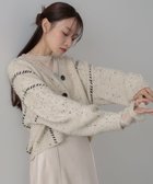 【バブ ブージュルード/Bab Bou Jeloud】のチョコチップショートニットカーディガン 人気、トレンドファッション・服の通販 founy(ファニー) ファッション Fashion レディースファッション Fashion for Women トップス・カットソー Cut & Sew Tops ニット Knit Tops & Sweaters カーディガン・羽織り Layered Style Cardigans カーディガン Cardigan, Knitwear ショート Short, Short Length シンプル Simple, Minimal スマート Smart, Elegant チェック Check, Plaid, Tartan ネップ Nepp, Slub Yarn 人気 Popular, Best Seller 防寒 Cold Protection, Winter-Ready 再入荷 Restock / Back in Stock thumbnail BEIGE|ID: prp329100004756466 ipo3291000000034482363