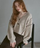 【バブ ブージュルード/Bab Bou Jeloud】のチョコチップショートニットカーディガン 人気、トレンドファッション・服の通販 founy(ファニー) ファッション Fashion レディースファッション Fashion for Women トップス・カットソー Cut & Sew Tops ニット Knit Tops & Sweaters カーディガン・羽織り Layered Style Cardigans カーディガン Cardigan, Knitwear ショート Short, Short Length シンプル Simple, Minimal スマート Smart, Elegant チェック Check, Plaid, Tartan ネップ Nepp, Slub Yarn 人気 Popular, Best Seller 防寒 Cold Protection, Winter-Ready 再入荷 Restock / Back in Stock thumbnail S.BEIGE|ID: prp329100004756466 ipo3291000000034482364