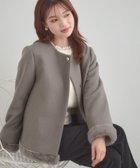 【クチュール ブローチ/Couture Brooch】の【大人レディ・フェイクファー取り外し可能】ケープ風ショートコート 人気、トレンドファッション・服の通販 founy(ファニー) ファッション Fashion レディースファッション Fashion for Women アウター Coat / Outerwear Collection コート・ロングコート・ピーコート Long Coats, Peacoats & More 2025年 2025 2025-2026秋冬・A/W Autumn/Winter 2025–26 AW25–26 おすすめ Recommended / Our Picks ショート Short, Short Length スマート Smart, Elegant トリミング Trimming, Decorative Edge フェイクファー Faux Fur, Imitation Fur ポケット Pocket, Pocket Detail thumbnail トープ|ID: prp329100004756973 ipo3291000000034476151