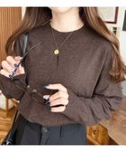 【モーメントプラス/moment+ / MEN】の選べるネックデザインアンチピリング+自宅で洗えるホールガーメントニット ブラウン系1|ID: prp329100004756985 ipo3291000000034580523