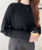 【モーメントプラス/moment+ / MEN】の選べるネックデザインアンチピリング+自宅で洗えるホールガーメントニット ブラック系1|ID: prp329100004756985 ipo3291000000034580525