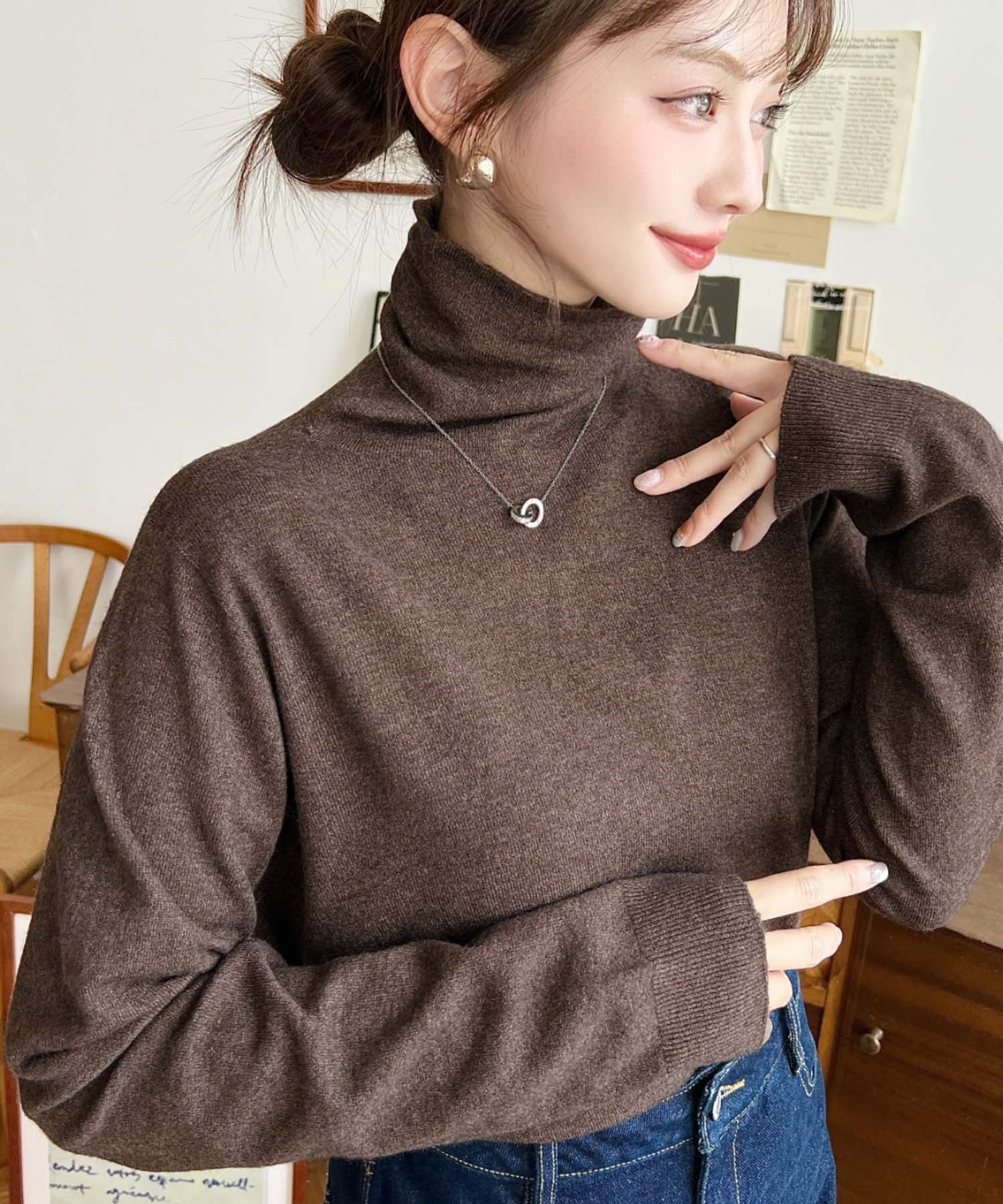 【モーメントプラス/moment+ / MEN】の選べるネックデザインアンチピリング+自宅で洗えるホールガーメントニット インテリア・キッズ・メンズ・レディースファッション・服の通販 founy(ファニー) 　ファッション　Fashion　メンズファッション　Fashion for Men　アクセサリー　Fashion Accessories　インナー　Innerwear　ウォッシャブル　Machine Washable　洗える　Machine Washable　シンプル　Simple, Minimal　スラックス　Slacks, Dress Pants　タートルネック　Turtleneck, High Neck　デニム　Denim, Jeans Material　トレンド　Trend, Trending Now　定番　Standard, Basic Item　ベーシック　Basic, Essential　ホールガーメント　WholeGarment, Seamless Knit　ボトルネック　Bottle Neck, Mock Neck　楽ちん　Easy Fit, Comfortable　冬　Winter / This Winter　再入荷　Restock / Back in Stock　プチプライス・低価格　Affordable / Budget Price　エレガント 上品　Elegant　ビジネス 仕事 通勤　Business / Work / Commuting　ブラウン系2|ID: prp329100004756985 ipo3291000000034580531