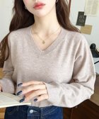 【モーメントプラス/moment+ / MEN】の選べるネックデザインアンチピリング+自宅で洗えるホールガーメントニット グレイッシュベージュ|ID: prp329100004756985 ipo3291000000034580534