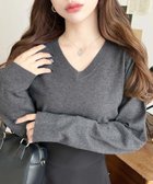 【モーメントプラス/moment+ / MEN】の選べるネックデザインアンチピリング+自宅で洗えるホールガーメントニット チャコールグレー|ID: prp329100004756985 ipo3291000000034580541