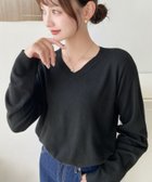 【モーメントプラス/moment+ / MEN】の選べるネックデザインアンチピリング+自宅で洗えるホールガーメントニット ブラック|ID: prp329100004756985 ipo3291000000034580543