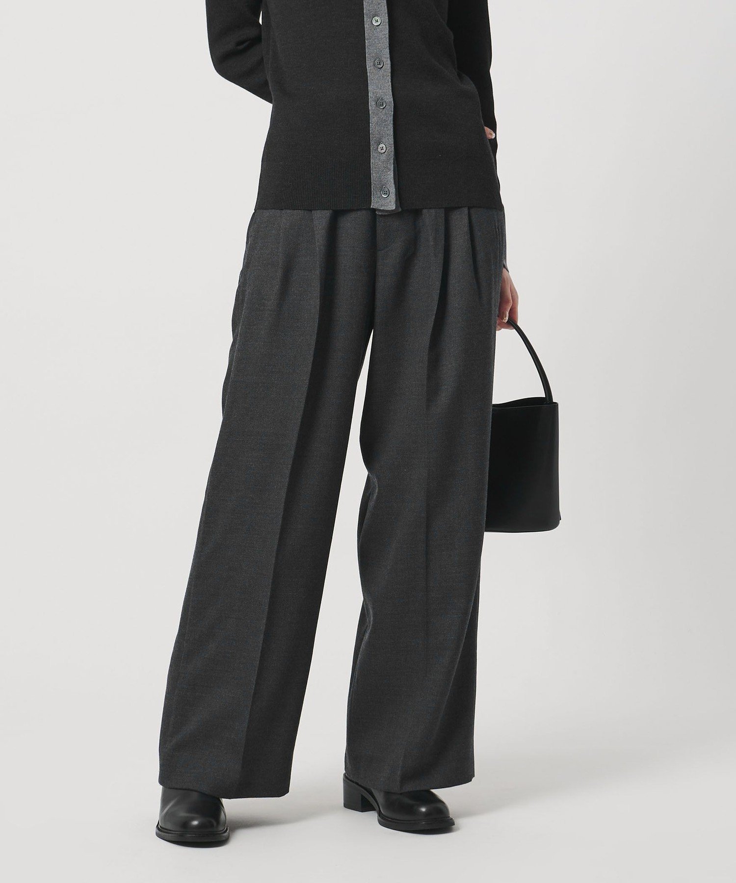 【ユナイテッドアローズ/UNITED ARROWS】の2タック ワイド パンツ インテリア・キッズ・メンズ・レディースファッション・服の通販 founy(ファニー) ファッション Fashion レディースファッション Fashion for Women パンツ Pants & Trousers エレガント 上品 Elegant ストレート Straight, Straight Cut チェック Check, Plaid, Tartan フィット Fit, Slim Fit 別注 Limited Edition, Custom Order リラックス Relax, Relaxed Fit ワイド Wide, Wide Fit ビジネス 仕事 通勤 Business / Work / Commuting DK.GRAY|ID: prp329100004757003 ipo3291000000034868121