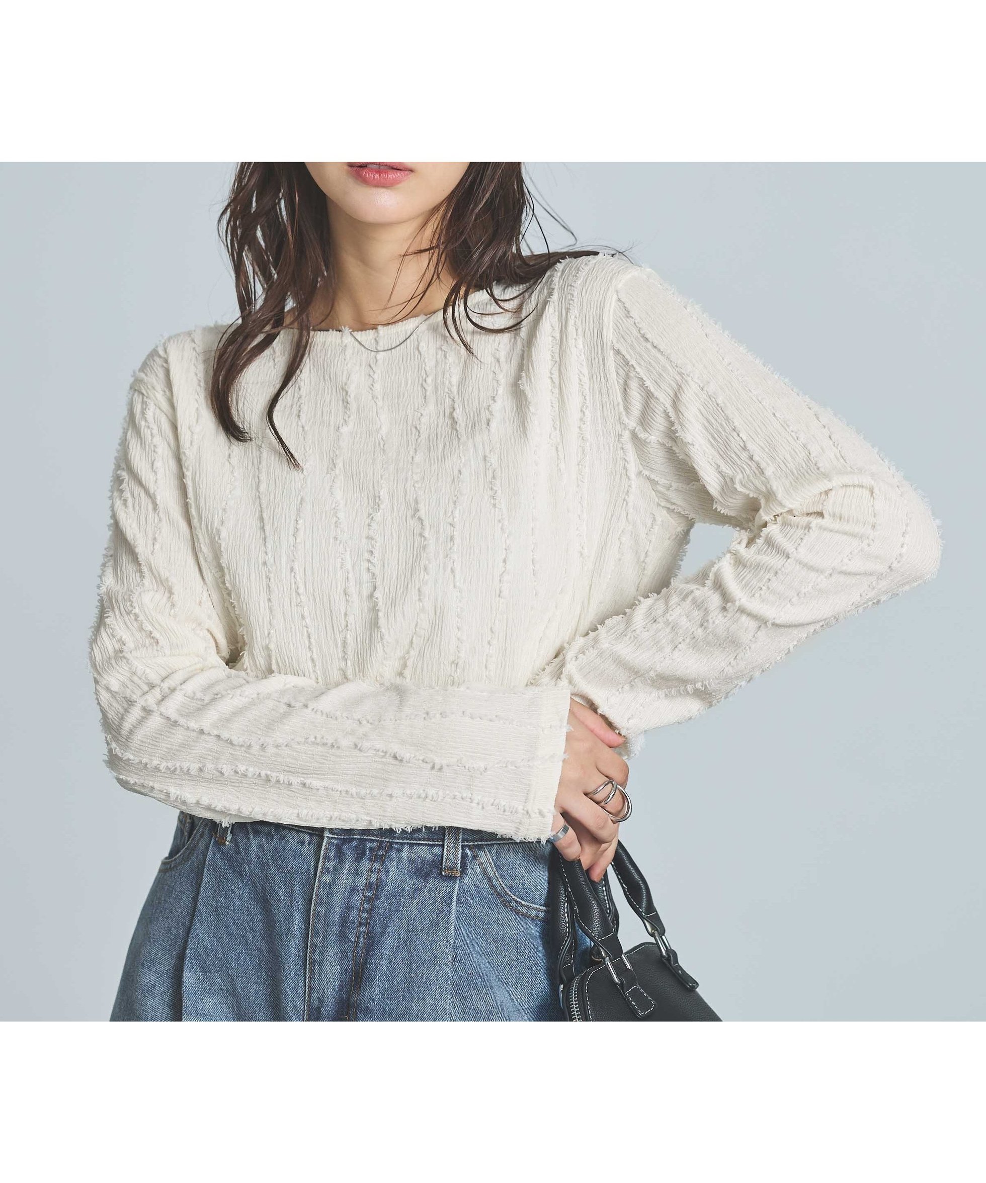 【イング/INGNI】の【WEB限定】フリンジトップス 人気、トレンドファッション・服の通販 founy(ファニー) ファッション Fashion レディースファッション Fashion for Women トップス・カットソー Cut & Sew Tops インナー Innerwear ストライプ Stripe, Striped Pattern フリンジ Fringe, Tassel ベーシック Basic, Essential other-1|ID: prp329100004757005 ipo3291000000034493859